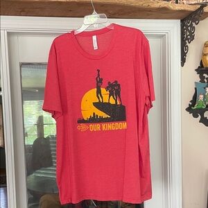KC Chiefs Bella Canvas Red Graphic Tee